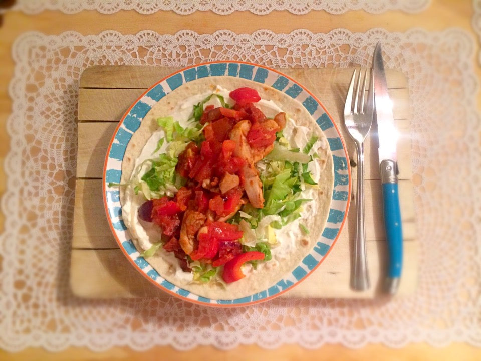 Würzige Pute mit Chorizo, frischer Tomate und knackiger Endivie
