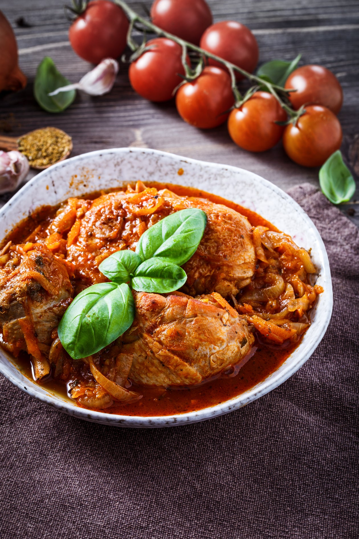 ein italienischer Jäger-Eintopf