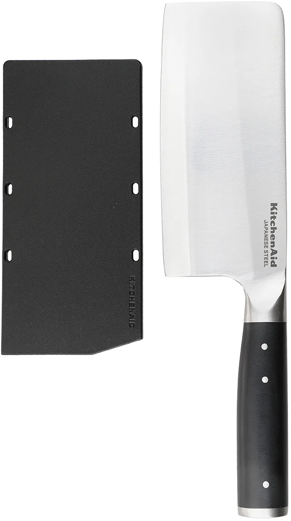KitchenAid Hackmesser Gourmet Edelstahl 15 cm Schwarz/Silber - Spülmaschinenfest
