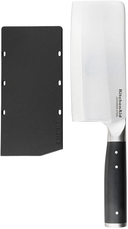KitchenAid Hackmesser Gourmet Edelstahl 15 cm Schwarz/Silber - Spülmaschinenfest
