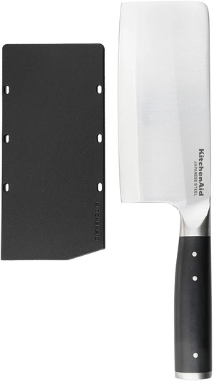 KitchenAid Hackmesser Gourmet Edelstahl 15 cm Schwarz/Silber - Spülmaschinenfest