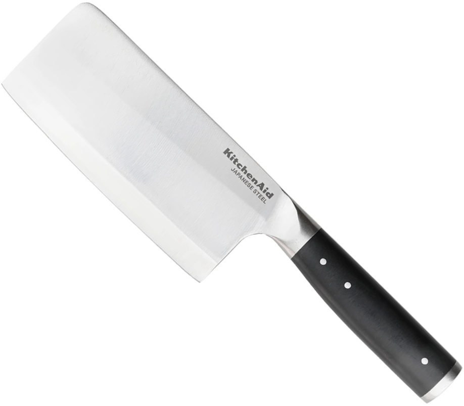 KitchenAid Hackmesser Gourmet Edelstahl 15 cm Schwarz/Silber - Spülmaschinenfest