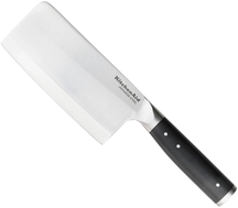 KitchenAid Hackmesser Gourmet Edelstahl 15 cm Schwarz/Silber - Spülmaschinenfest