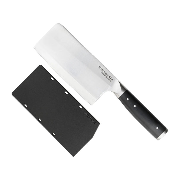 KitchenAid Hackmesser Gourmet Edelstahl 15 cm Schwarz/Silber - Spülmaschinenfest