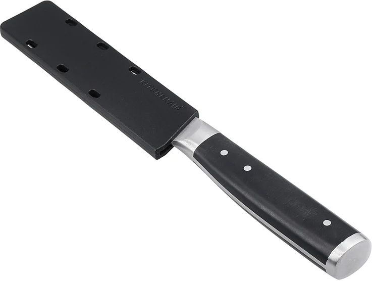 KitchenAid Officemesser Gourmet Edelstahl 9 cm Schwarz/Silber - Schälmesser