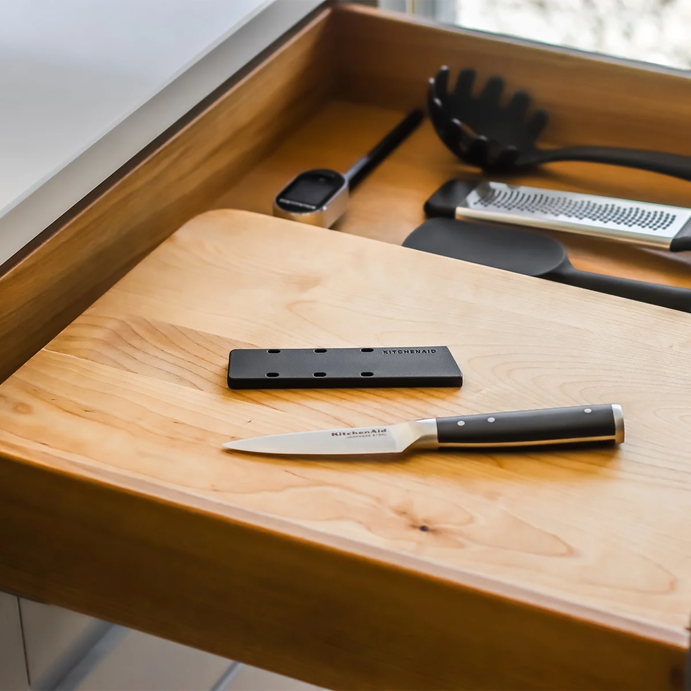 KitchenAid Officemesser Gourmet Edelstahl 9 cm Schwarz/Silber - Schälmesser