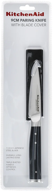 KitchenAid Officemesser Gourmet Edelstahl 9 cm Schwarz/Silber - Schälmesser