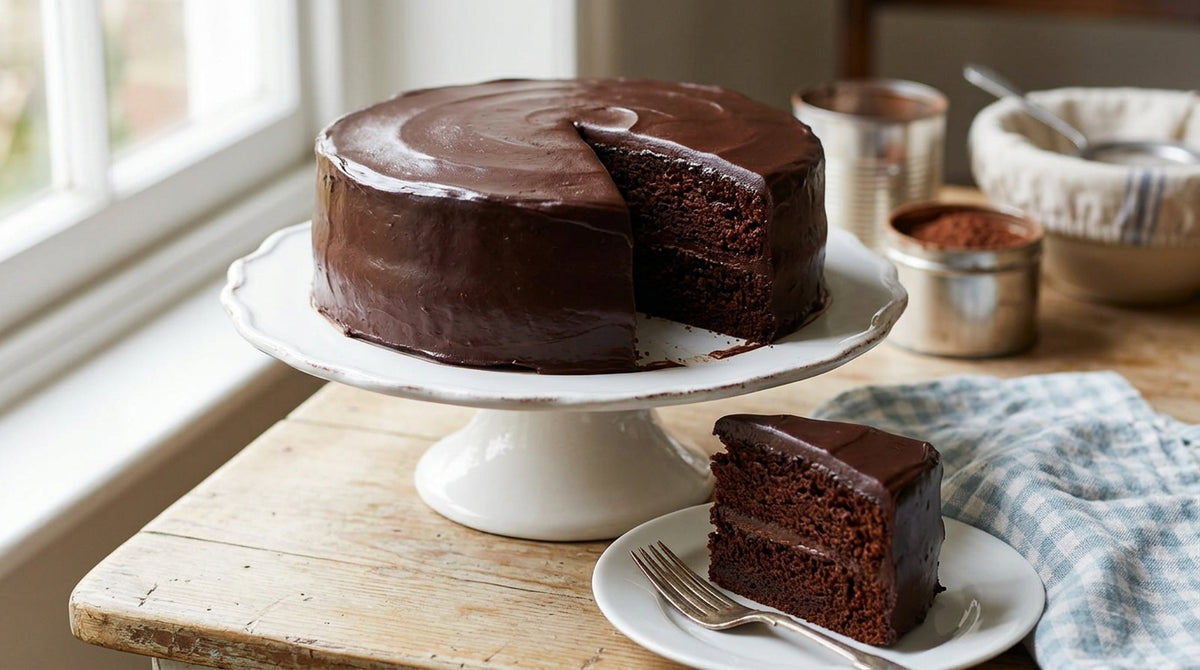 Reiche Schokolade, knuspriger Boden und eine glänzende Ganache, die alle verstummen lässt.