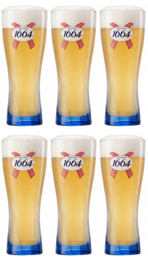 Kronenbourg 1664 Blanc Biergläser 330 ml - 6 Stück