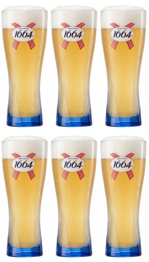 Kronenbourg 1664 Blanc Biergläser 250 ml - 6 Stück