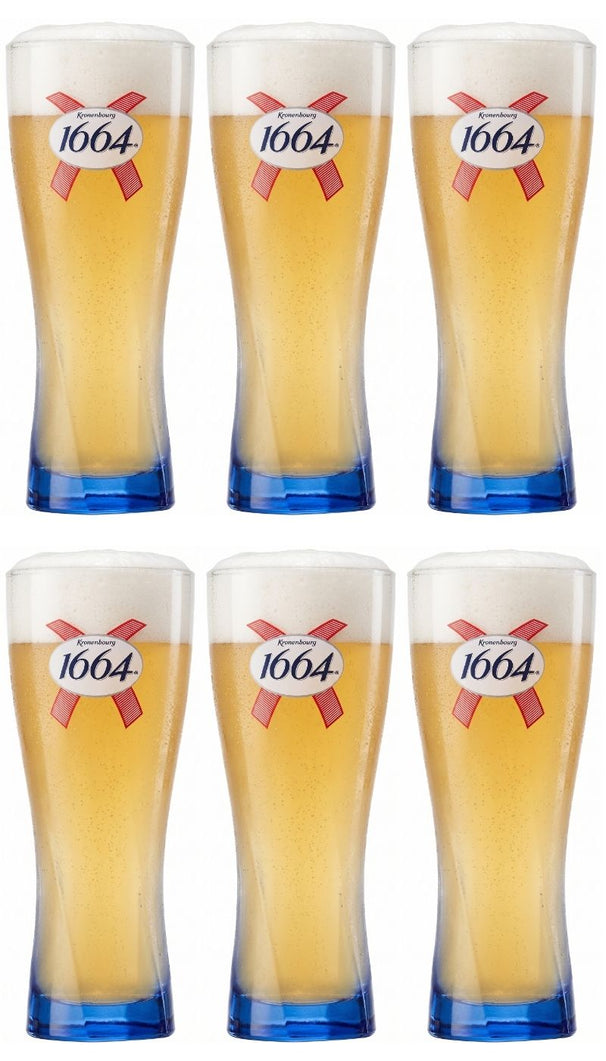 Kronenbourg 1664 Blanc Biergläser 330 ml - 6 Stück