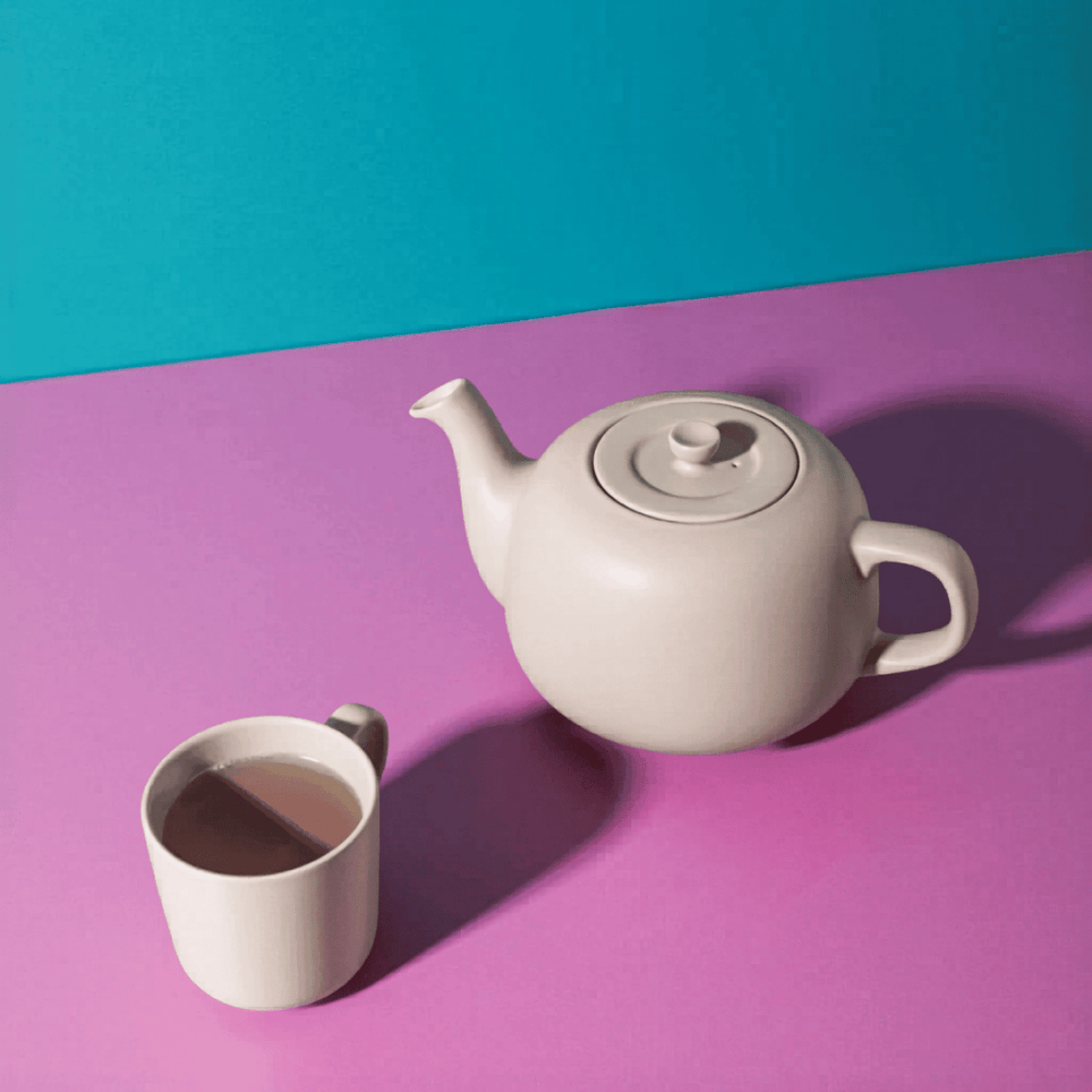 La Cafetiere Teekanne Classic Latte / Creme 1,2L - Steingut - spülmaschinenfest