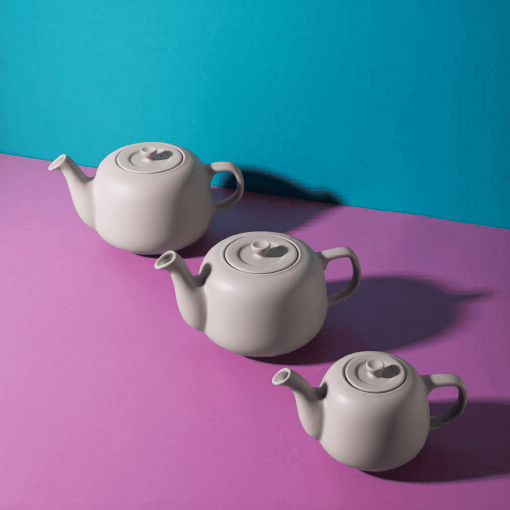 La Cafetiere Teekanne Classic Latte / Creme 1,2L - Steingut - spülmaschinenfest