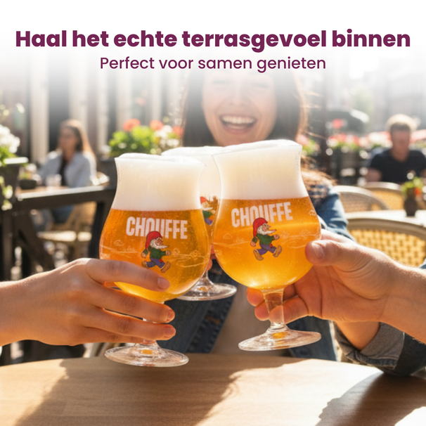 La Chouffe Biergläser 330 ml - 6 Stück