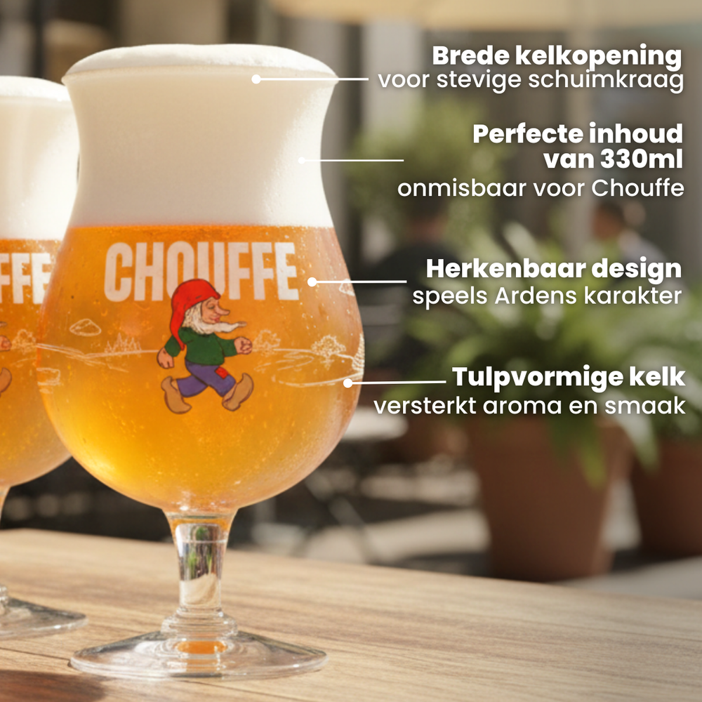 La Chouffe Biergläser - 330 ml - 2er-Pack
