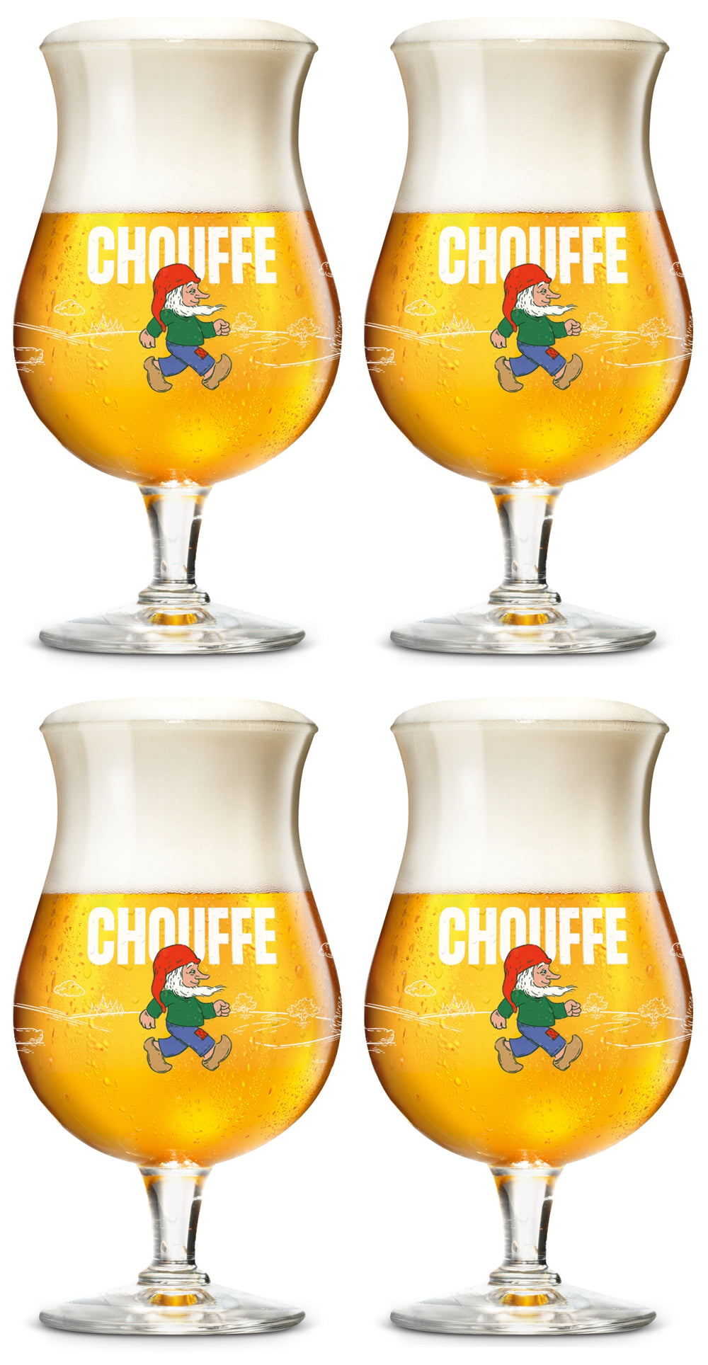 La Chouffe Biergläser 330 ml - 4 Stück
