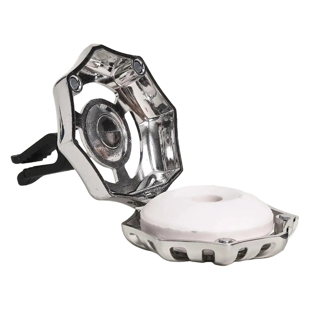 Maison Berger Autodiffuser Metall 4,5cm - Autoduft mit Nachfüllung - Silber