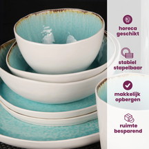 Cosy & Trendy Speiseteller Laguna Azzurro ø 27 cm - 4 Stück