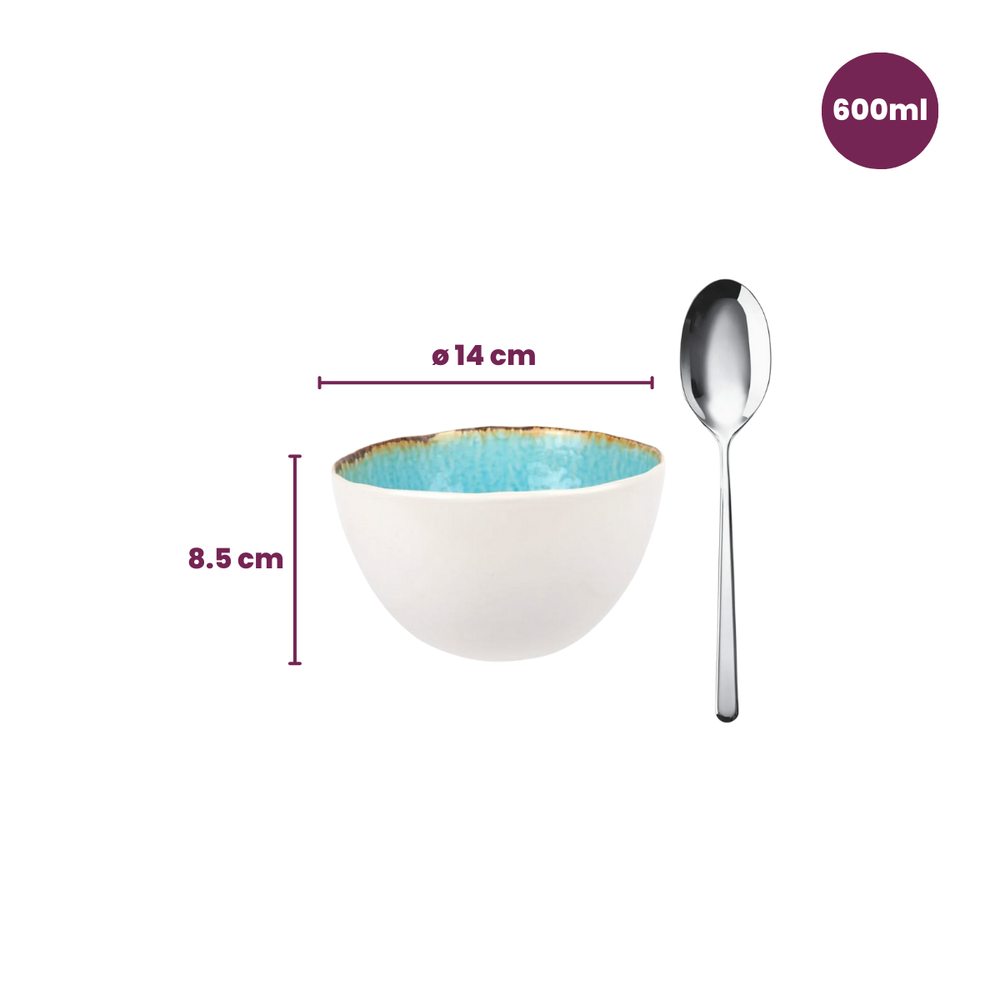 Cosy & Trendy Geschirrset Laguna Azzurro 24-teilig / 6 Personen