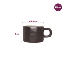 Cosy & Trendy Kaffeetassen Laguna Blau Grau 230 ml - 4 Stück