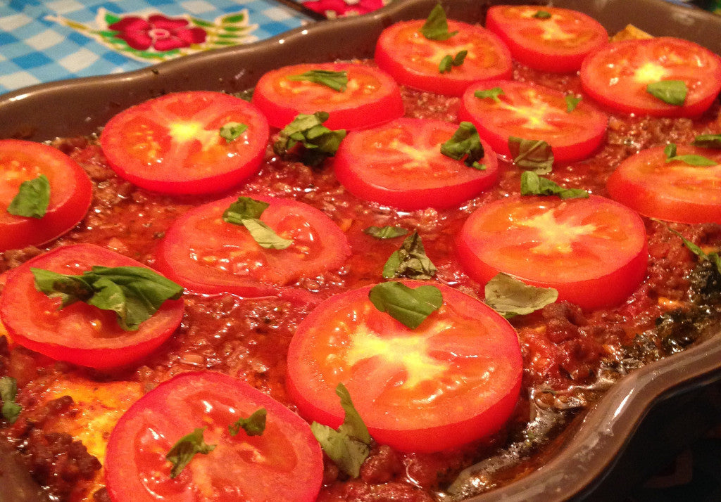 Eine kräftige Lasagne mit cremigem Spinat und würzigem Blauschimmelkäse