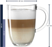 Leonardo Latte Macchiato Gläser - Napoli 380 ml + 2 Löffel - Hitzebeständig