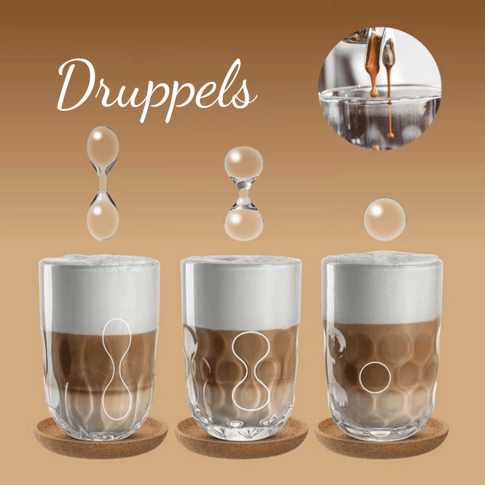 Leonardo Latte Macchiato Gläser - Gocce Uno - 390 ml - 2 Stück