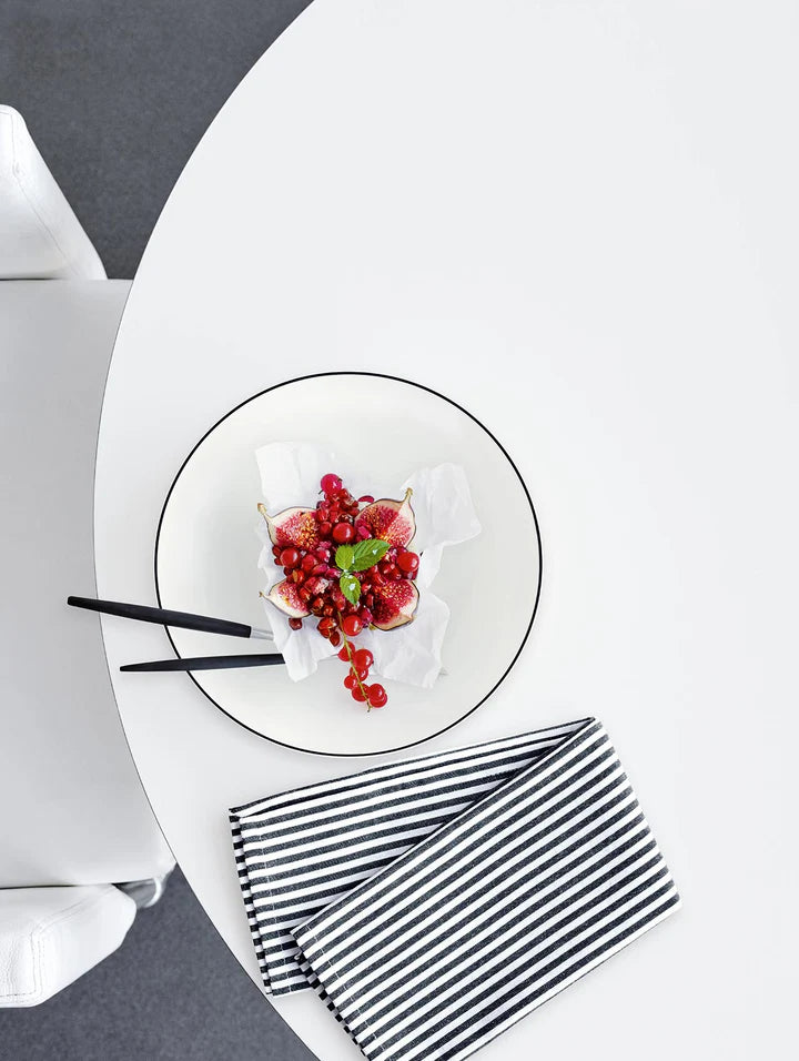 ASA Selection Frühstücksteller / Dessertteller A Table Ligne Noire ø 21 cm - 4 Stück