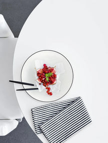 ASA Selection Frühstücksteller / Dessertteller A Table Ligne Noire ø 21 cm - 4 Stück