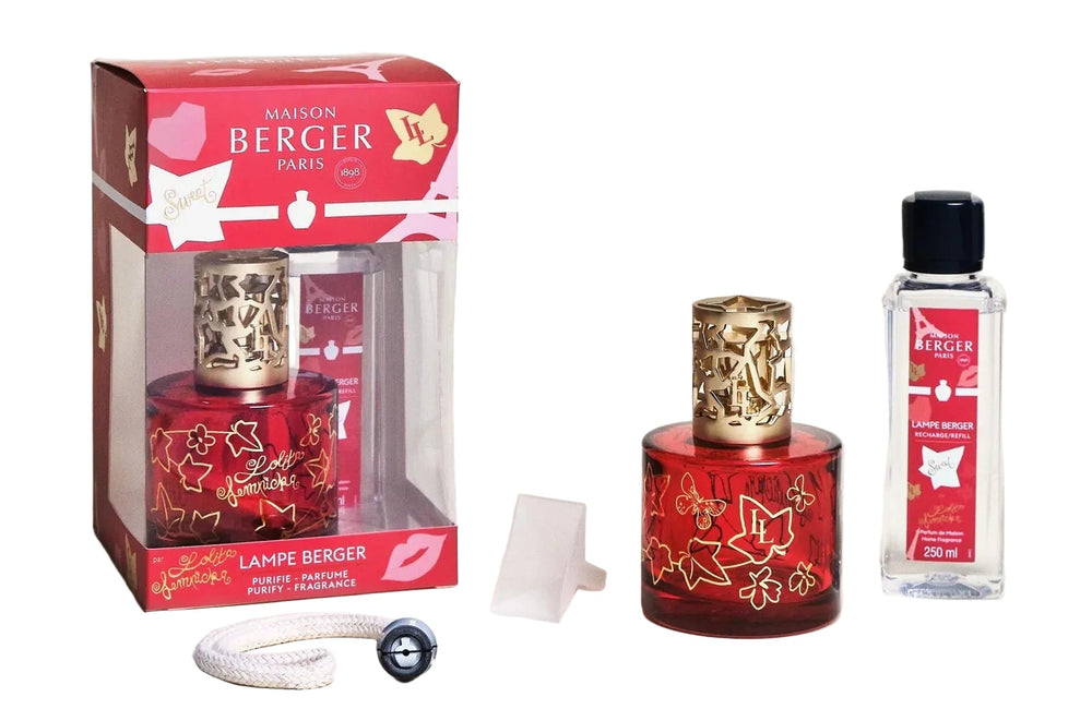Maison Berger Giftset Glas 250 ml+440 ml Rot - Duftset Geschenk - Sweet Rouge