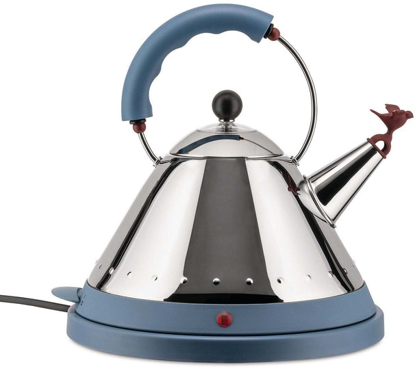 Alessi Wasserkocher MG32 Edelstahl / Blau - 1.5 Liter - 2000 W - Michael Graves - MG32 AZ