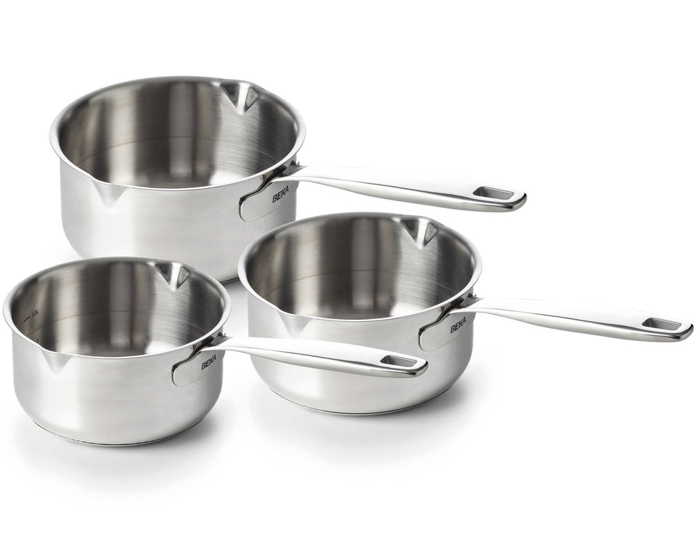 Beka Saucenpfanneset Maestro 5-Ply 3-teilig - ø 16, 18 & 20 cm - geeignet für alle Wärmequellen