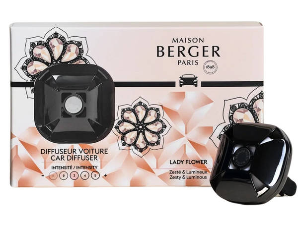 Maison Berger Auto-Parfüm-Diffusor Eternity Gun Metal / Lady Flower