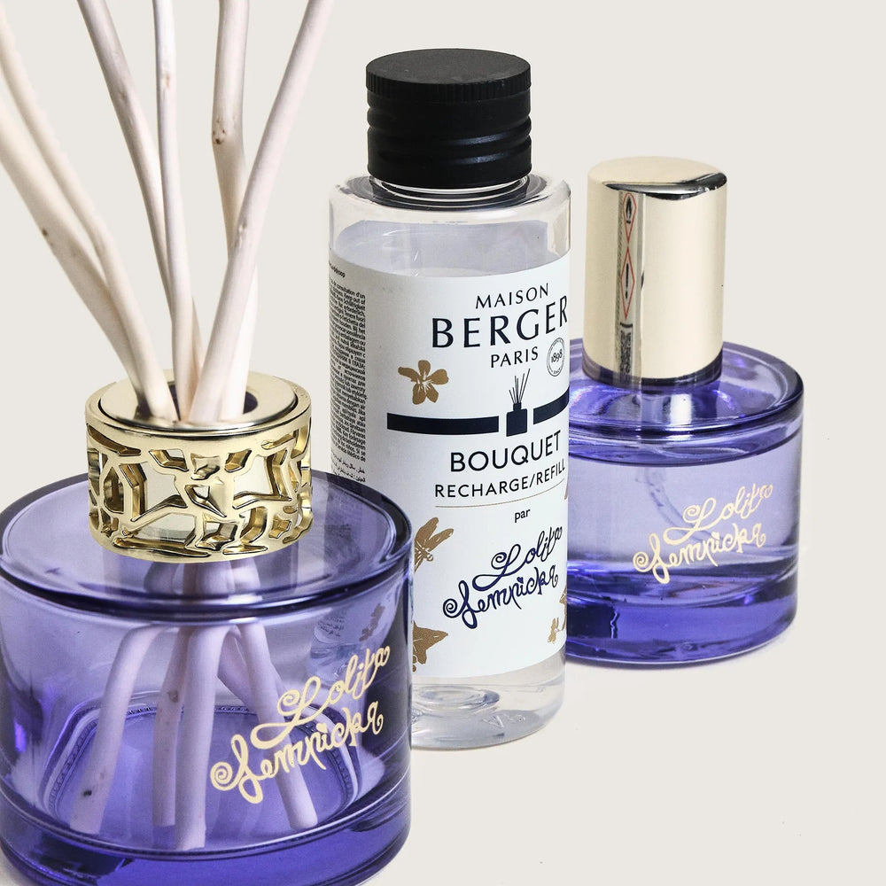 Maison Berger Geschenkset Duo Lolita Lempicka – Duftstäbchen 80 ml &amp; Raumspray 50 ml – Lila