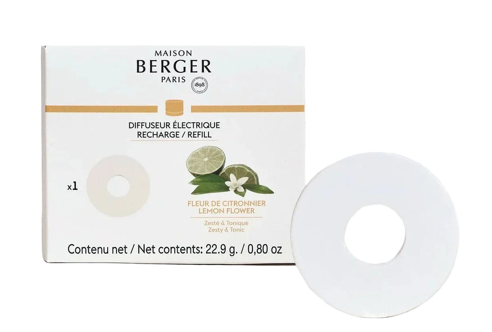 Maison Berger Nachfüllung Keramik Weiß 8,6 cm - Nomad-kompatibel - Lemon Flower