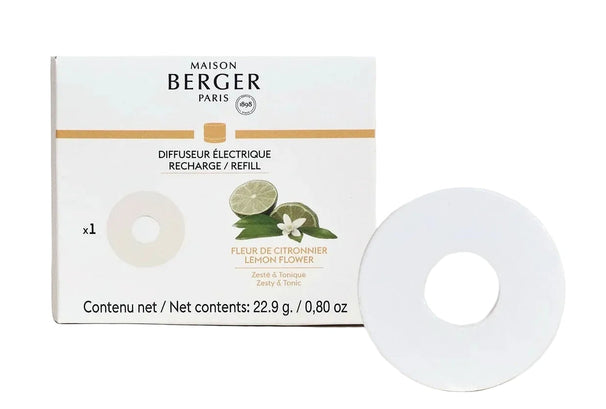Maison Berger Nachfüllung Keramik Weiß 8,6 cm - Nomad-kompatibel - Lemon Flower