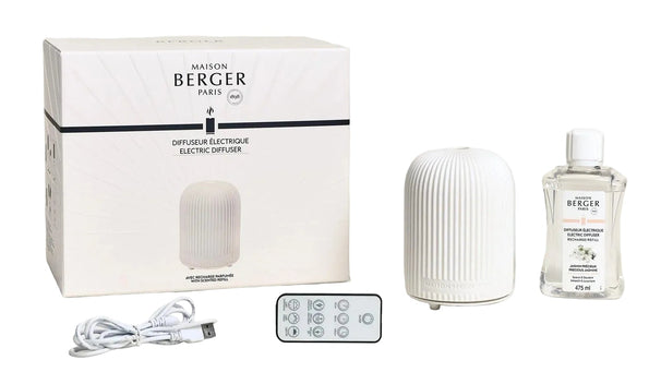 Maison Berger Diffusor Keramik 80ml - Dome-Diffusor +475ml - Precious Jasmin