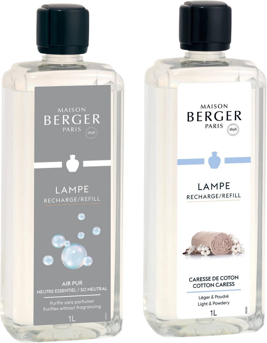 Maison Berger Nachfüller – für Duftbrenner – So Neutral + Cotton Caress – 2 x 1 Liter
