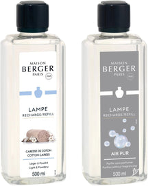 Maison Berger Nachfüllpackungen - für Duftbrenner - So Neutral + Cotton Caress - 2 x 500 ml