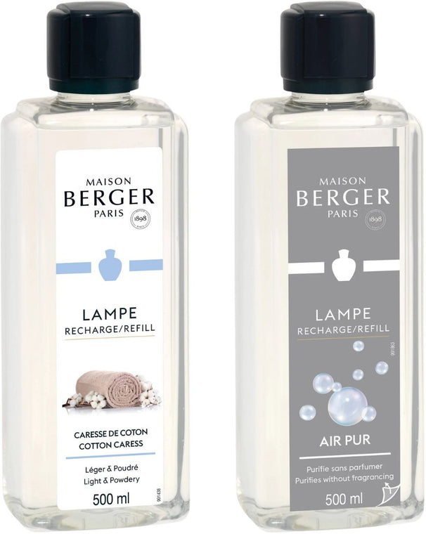 Maison Berger Nachfüllpackungen - für Duftbrenner - So Neutral + Cotton Caress - 2 x 500 ml