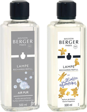 Maison Berger Nachfüllpackungen - für Duftbrenner - So Neutral + Lolita Lempicka - 2 x 500 ml 