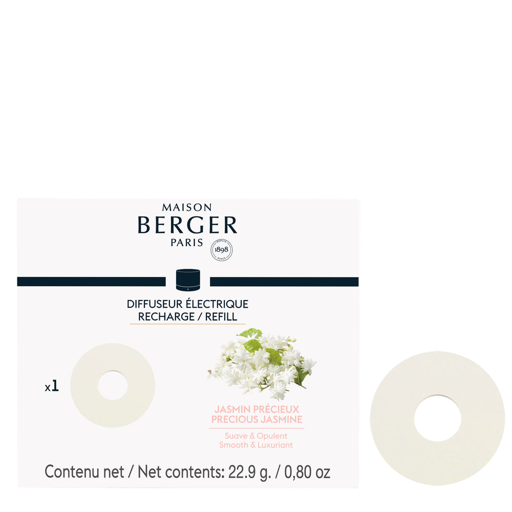 Maison Berger Nachfüllung Keramik 10cm weiß - Nomad Diffuser - Precious Jasmine