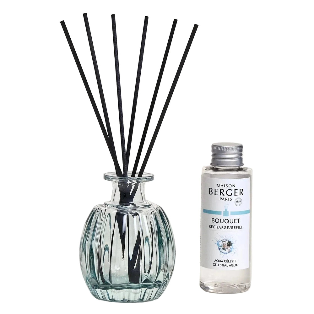 Maison Berger Duftstäbchen Glas 100 ml Grün - Raumduft Nachfüllung - Corali