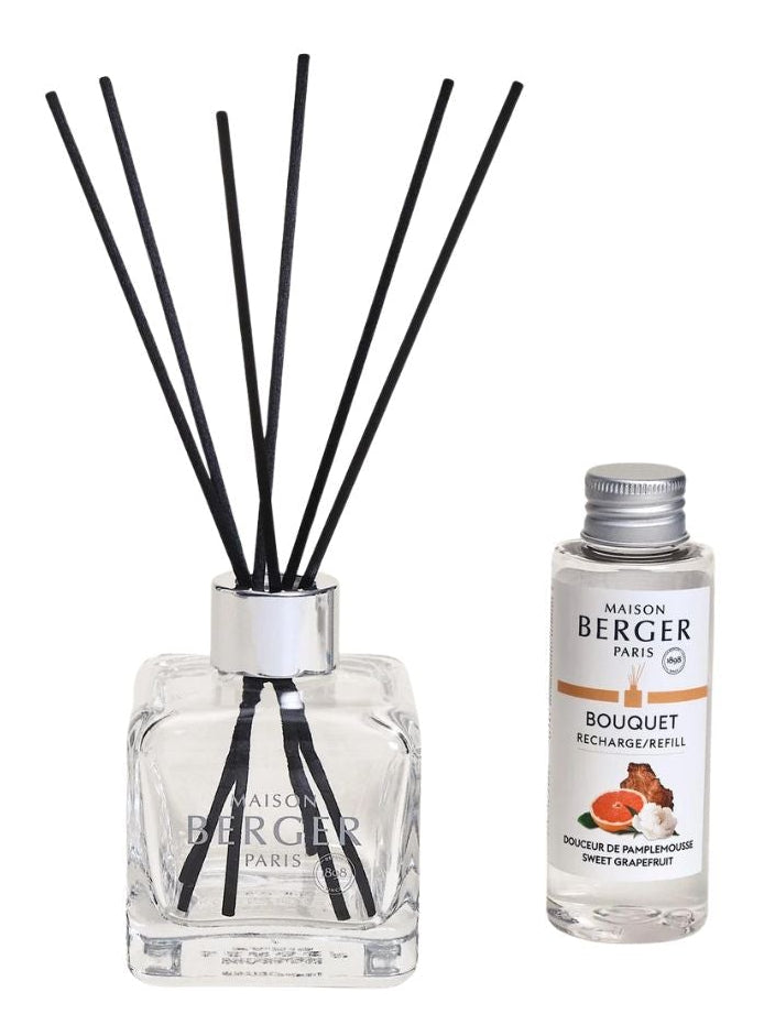 Maison Berger Duftstäbchen Glas 100 ml - Raumduft - Cube Sweet Grapefruit