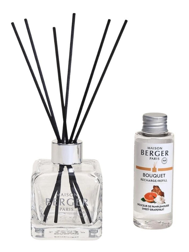 Maison Berger Duftstäbchen Glas 100 ml - Raumduft - Cube Sweet Grapefruit