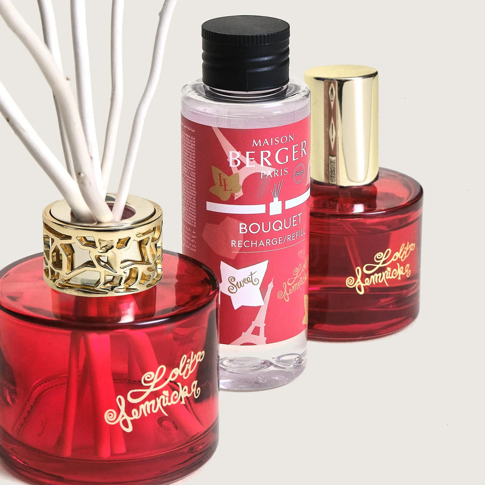 Maison Berger Geschenkset Duo Lolita Lempicka Sweet - Duftstäbchen 80 ml &amp; Raumspray 50 ml - Rot