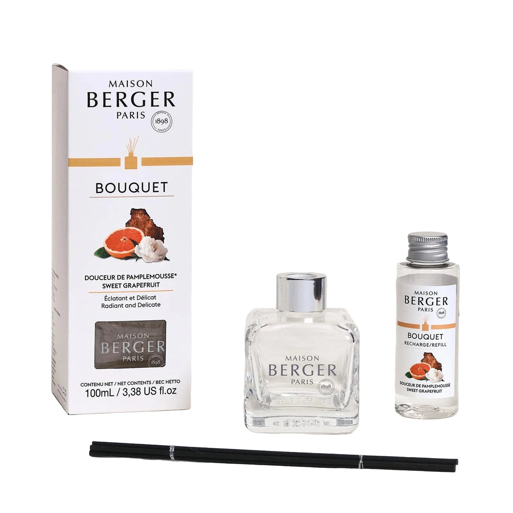 Maison Berger Duftstäbchen Glas 100 ml - Raumduft - Cube Sweet Grapefruit