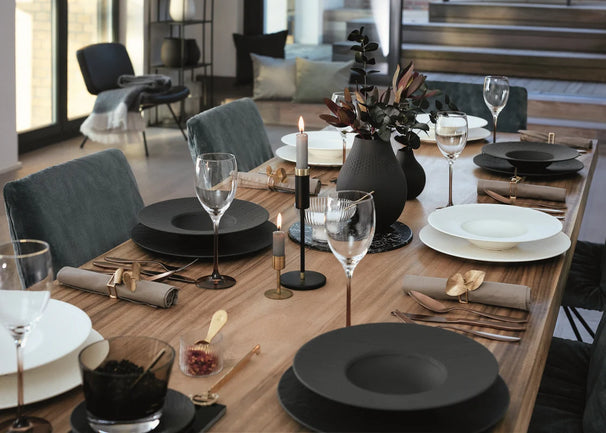 Villeroy & Boch Geschirrset Manufacture Rock - Weiß - 12-teilig