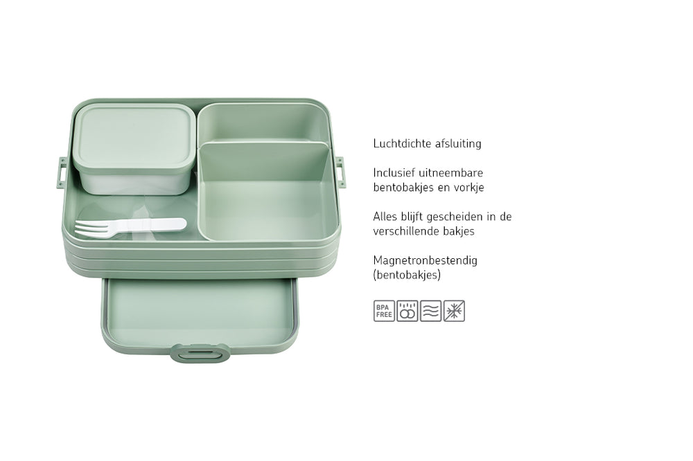 Mepal Brotdose / Lunchbox Take a Break Nordic Sage Large - mit 2 Bento-Boxen