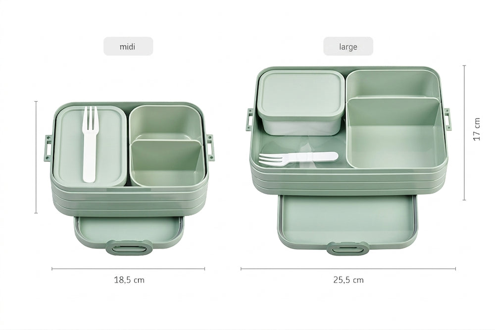 Mepal Brotdose / Lunchbox Take a Break Nordic Sage Large - mit 2 Bento-Boxen